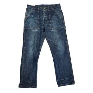 Wallace & Barnes Cargo Jeans 32W x 30L Indigo Denim